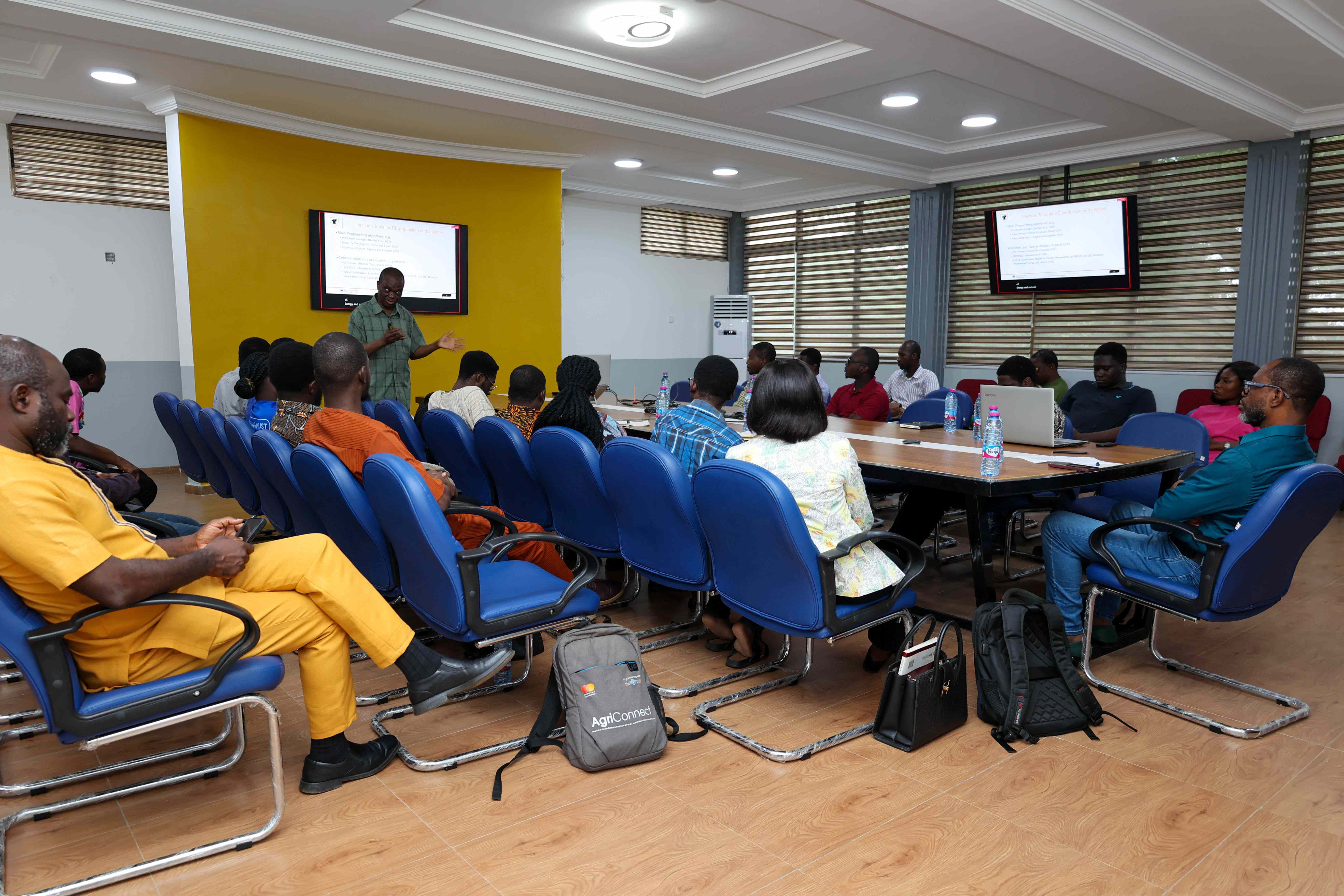 Prof. Yiridoe engaging with participants